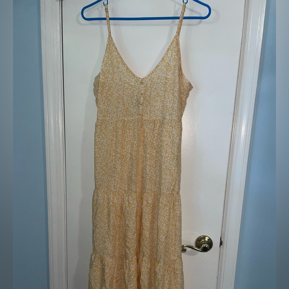 Wild Fable Yellow Floral Maxi Dress